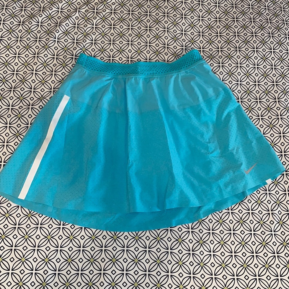 Blue High-waisted Nike Tennis Skirt